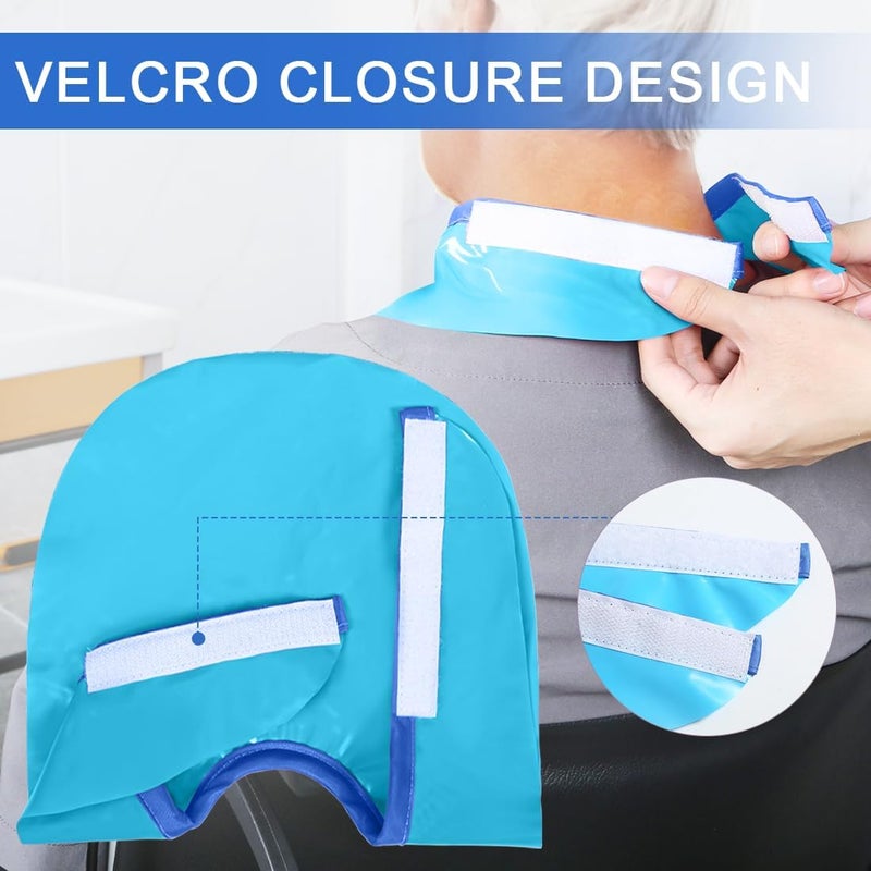 EHUSPU Tracheostomy Shower Cover Neck Stoma Protector for Tracheostomy,Waterproof Shower Shield Neck Stoma Guard (Blue-2pc) - Image 3